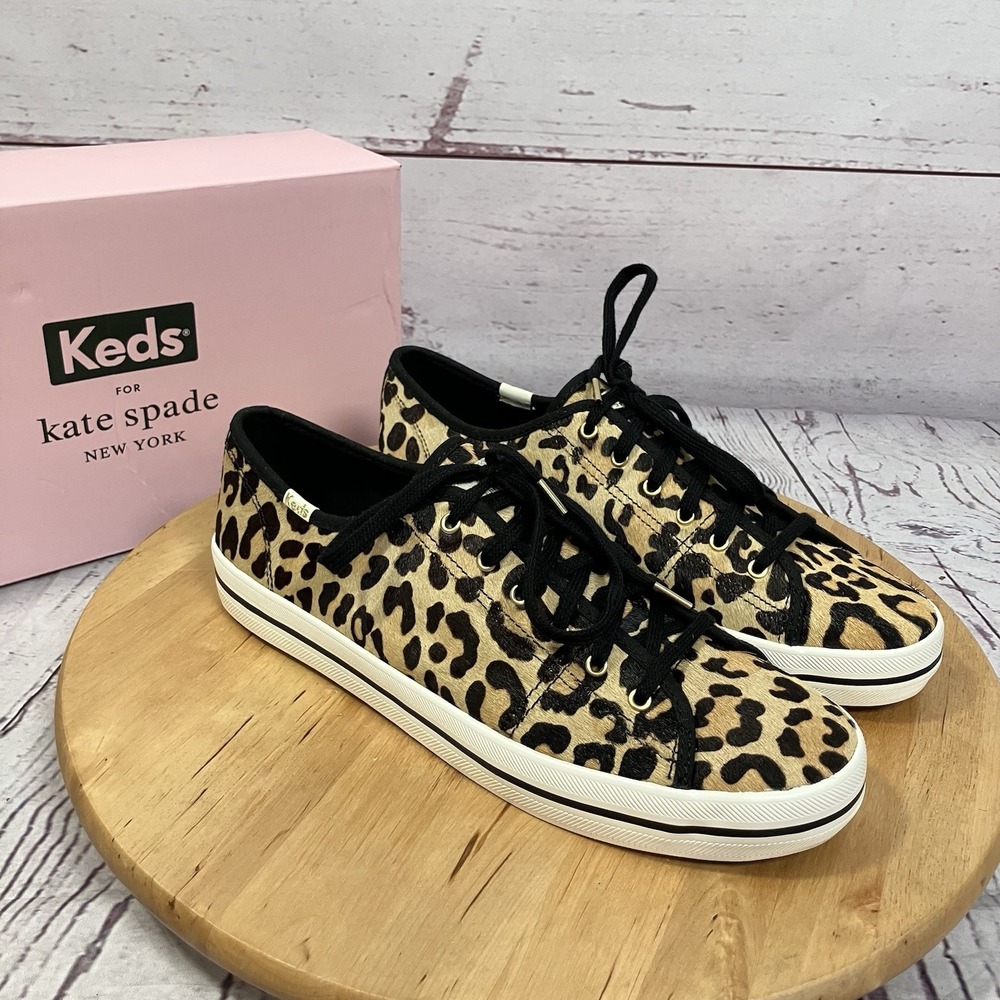 Keds x Kate Spade Kickstart Leopard‎ Sneakers Womens Size US10 EU41 NIB
